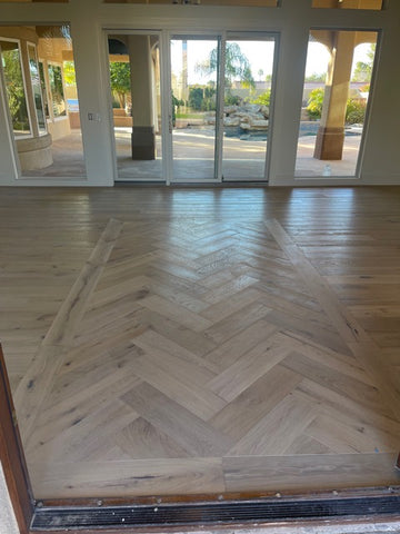 Custom wood floor design by Master of Wood Floors